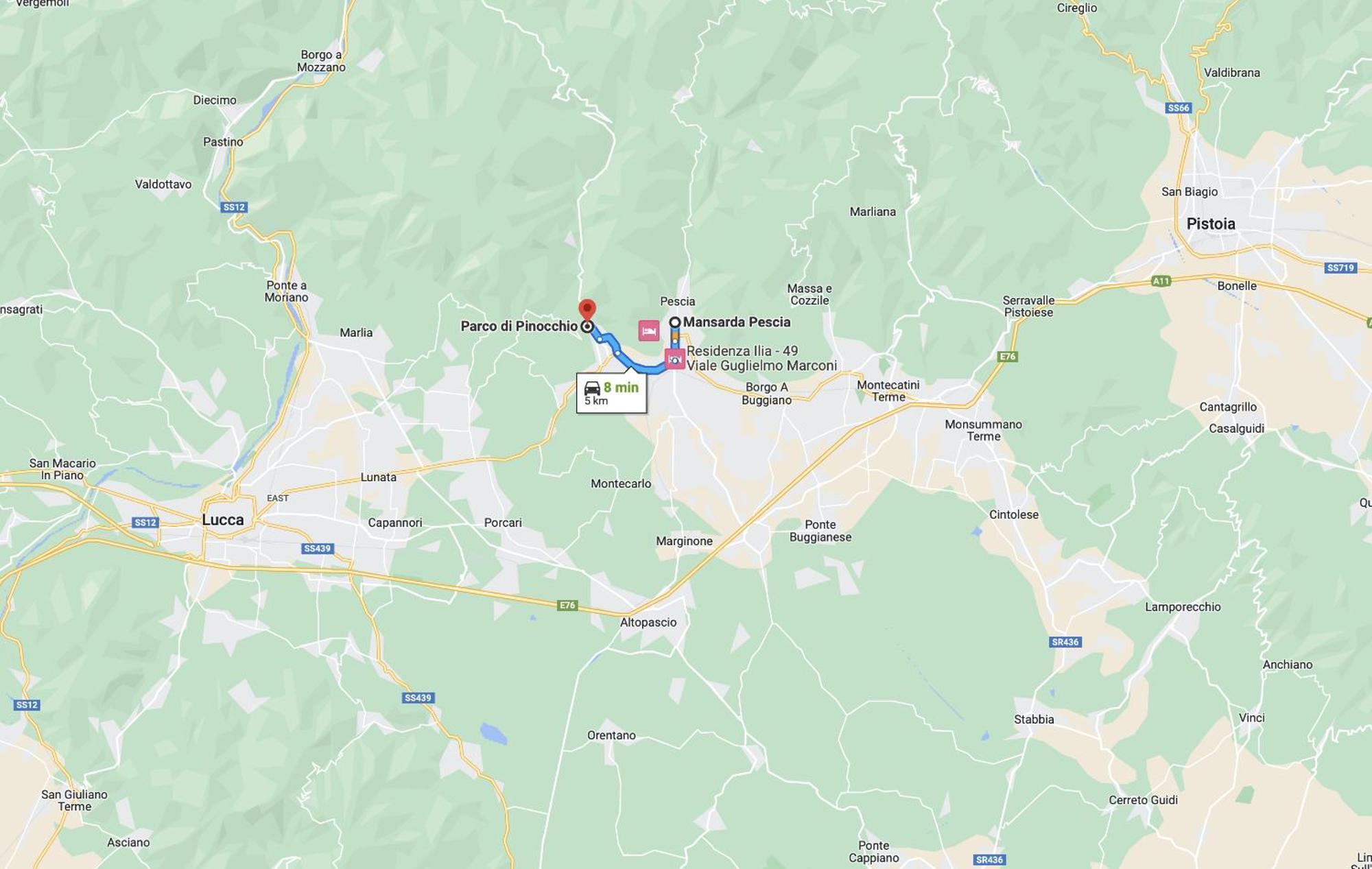Mansarda Pescia Lägenhet Exteriör bild